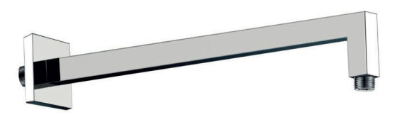 Braccio Doccia quadro 33 cm Acciaio Cromato