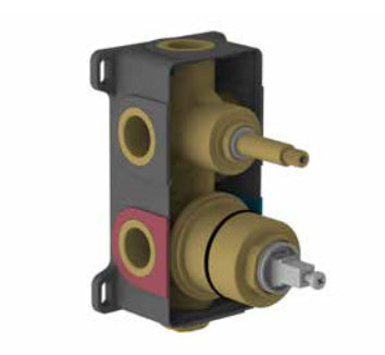 Parte incasso miscelatore doccia 2 vie con deviatore 0311800-T02