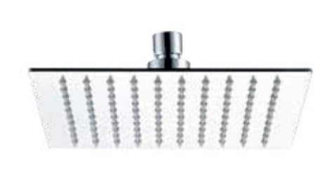 Soffione Doccia 30x30 quadrato Slim Spessore 2 mm in Acciaio cromo