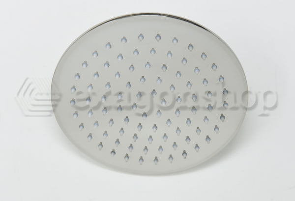 Soffione doccia rotondo 20 cm 6,5 mm senza braccio in acciaio cromo lucido Smart