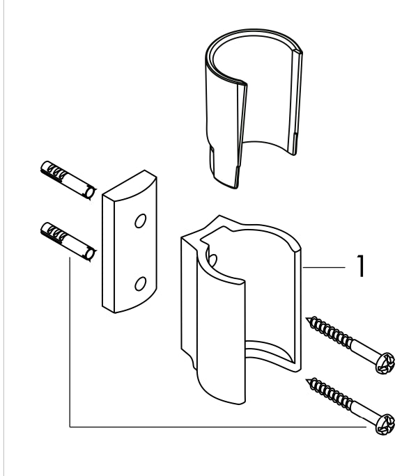 Supporto Per Doccetta a muro in metallo cromo Satinato Hansgrohe Starck 27515810