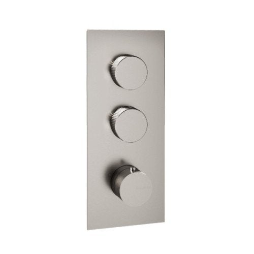 Treemme 22mm RWIT6086IS35 miscelatore doccia termostatico a muro 2 uscite senza parte incasso inox satinato