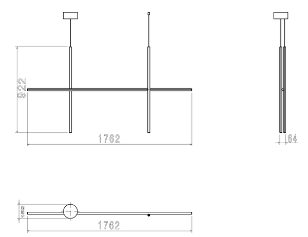 Flos Coordinates Suspension 2 CLIII Lampada sospesa a luce diffusa champagne anodizzato