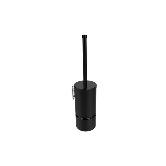 New line s4 portascopino wc sospeso a parete in ottone nero opaco