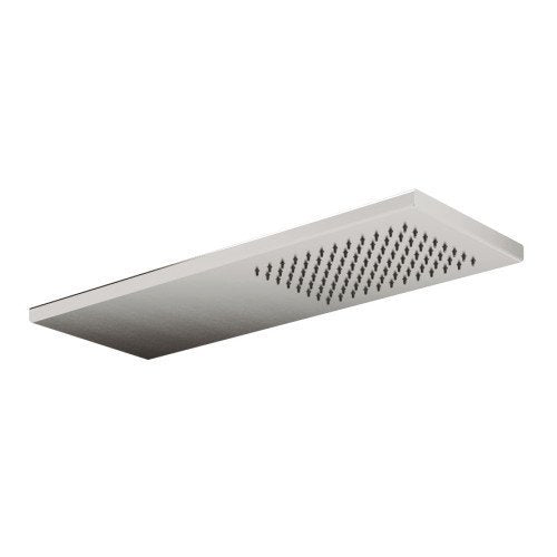 Treemme ITRTBR382IS soffione doccia 74x17 rettangolare a parete solo pioggia inox satinato