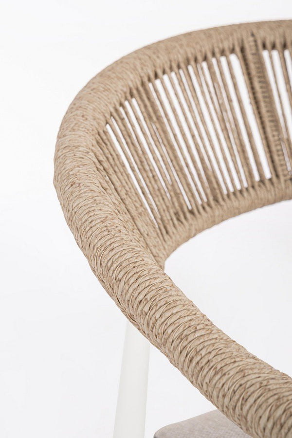 Andrea Bizzotto Jadia salotto ad intreccio bianco beige 0665027