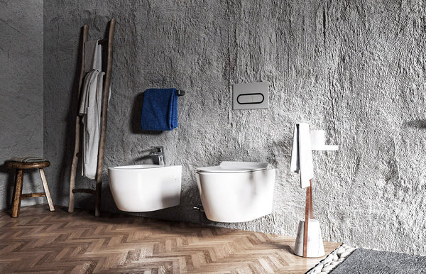 Sanitari sospesi in ceramica rimless sedile chiusura rallentata Linea Zeta
