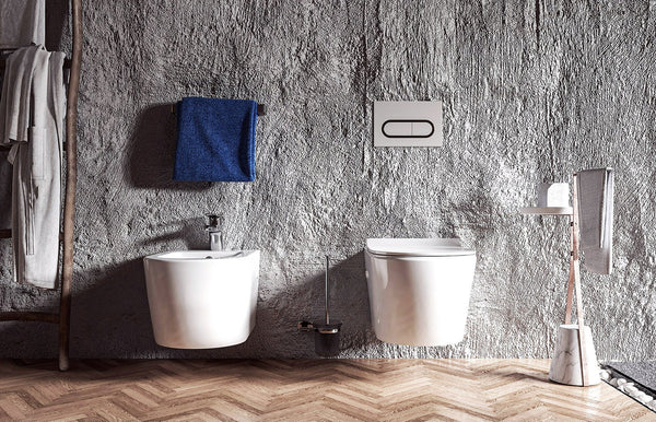 Sanitari sospesi in ceramica rimless sedile chiusura rallentata Linea Zeta