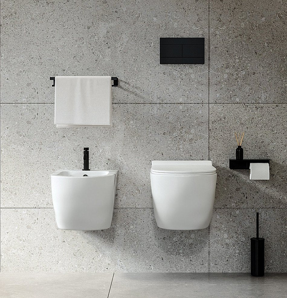 Sanitari sospesi salva spazio rimless ceramica bianco Linea Zeta small
