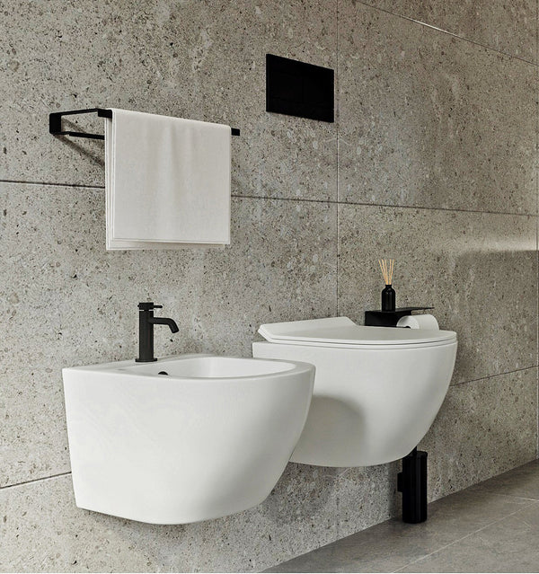 Sanitari sospesi salva spazio rimless ceramica bianco Linea Zeta small