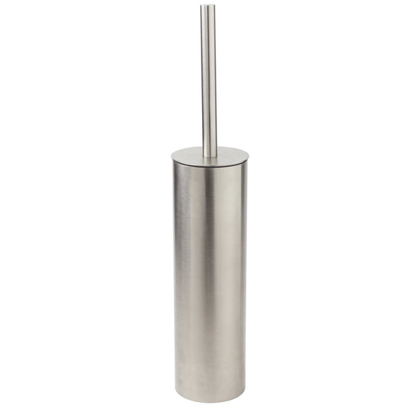 Koh-i-noor Tratto portascopino a pavimento in acciaio inox spazzolato