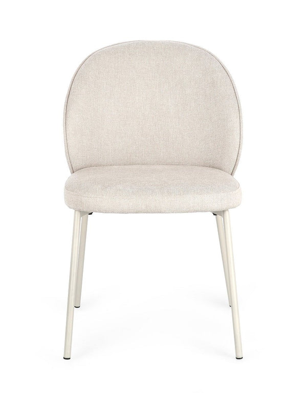 Andrea Bizzotto Wendy sedia in tessuto beige 0730129