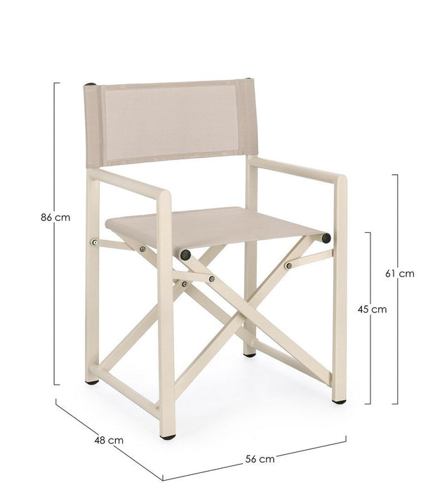 Andrea Bizzotto Taylor Sedia regista in alluminio whisper 0663860