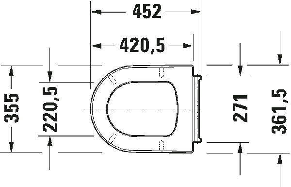 Sedile rallentato per wc Bianco Me By Starck 0020090000 Duravit