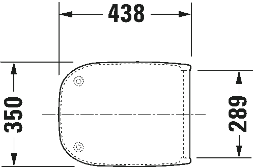 Sedile wc con chiusura rallentata e cerniere in plastica bianco D Code 006739 Duravit