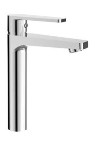 Set miscelatori lavabo alto bidet e doccia 2 vie con parte incasso Cromo Bridge