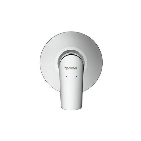 Miscelatore doccia monocomando 1 uscita con corpo incasso cromo Duravit no 1 N14210007010