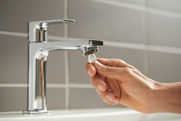 Hansgrohe Rebris E Set miscelatori lavabo e bidet con scarico e doccia 1 via con parte incasso cromo