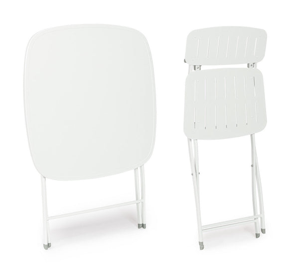 Andrea Bizzotto Bistrot Yvonne set tavolo e sedie bianco 0803566