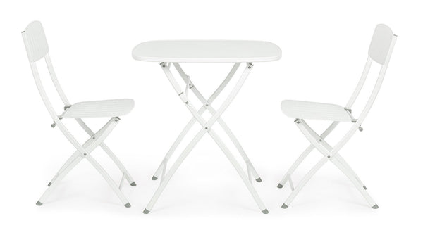 Andrea Bizzotto Bistrot Yvonne set tavolo e sedie bianco 0803566
