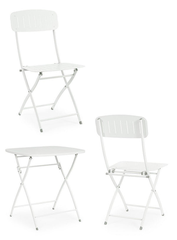 Andrea Bizzotto Bistrot Yvonne set tavolo e sedie bianco 0803566