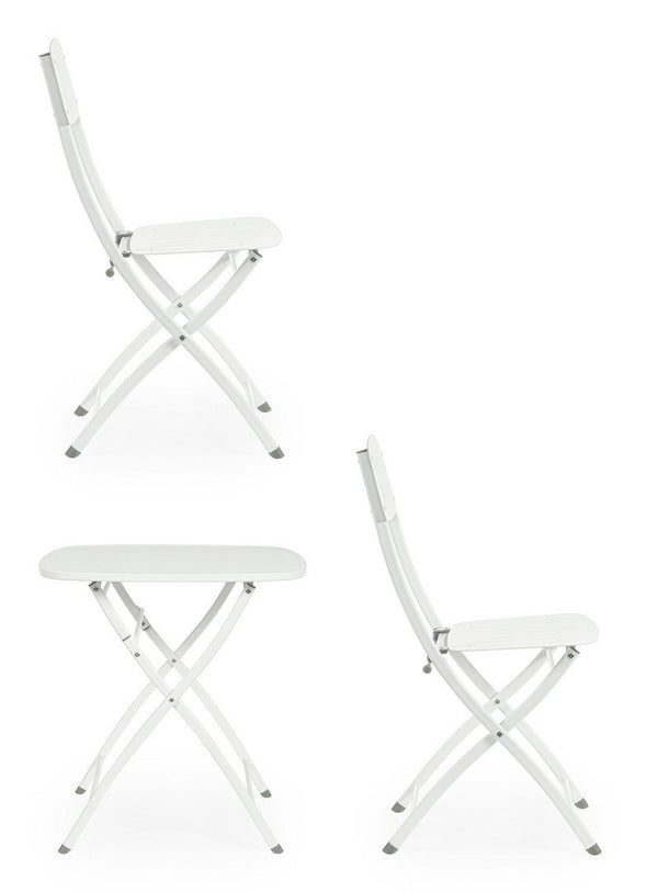 Andrea Bizzotto Bistrot Yvonne set tavolo e sedie bianco 0803566