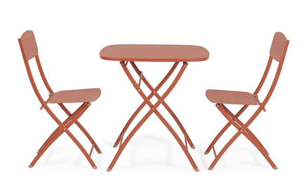 Andrea Bizzotto Bistrot Yvonne set tavolo e sedie terracotta 0803571