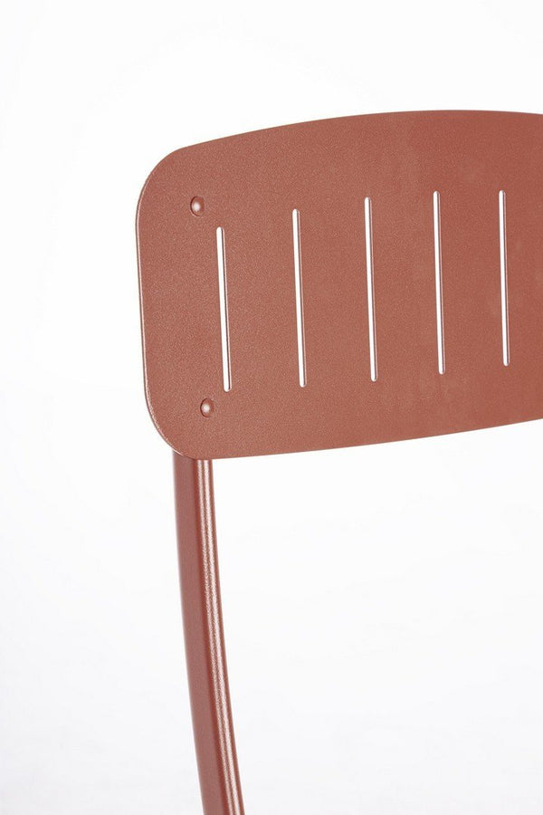 Andrea Bizzotto Bistrot Yvonne set tavolo e sedie terracotta 0803571