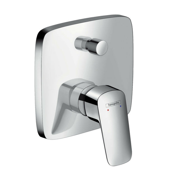 Hansgrohe kit doccia con soffione 30 cm Feridras tondo miscelatore doccetta con flessibile e corpo incasso cromo