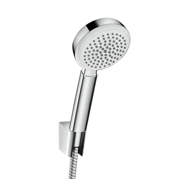 Hansgrohe kit doccia con soffione 30 cm Feridras tondo miscelatore doccetta con flessibile e corpo incasso cromo