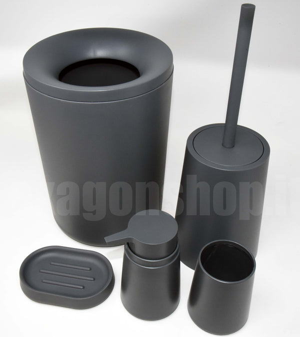 Set Accessori bagno 5 pz Grigio Pop