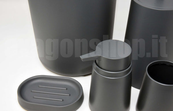 Set Accessori bagno 5 pz Grigio Pop