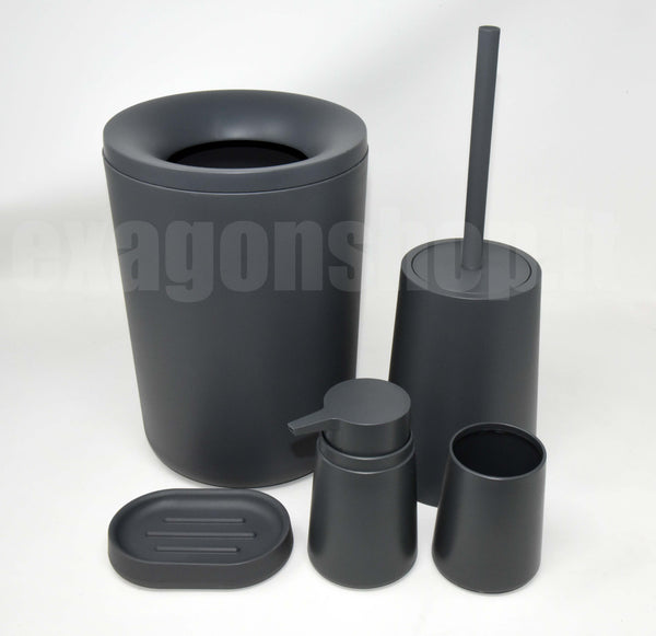 Set Accessori bagno 5 pz Grigio Pop