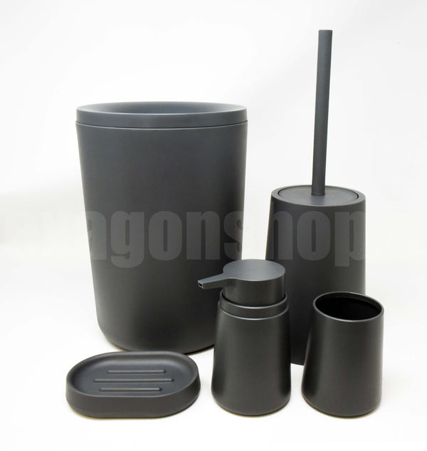 Set Accessori bagno 5 pz Grigio Pop