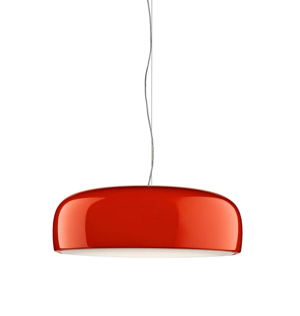 Flos Smithfield Suspension Lampada a Sospensione Rosso, particolare del diffusore luminoso