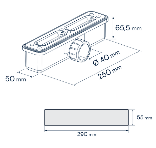Piatto doccia 80x160 ultrapiatto in resina effetto pietra bianco Sirio
