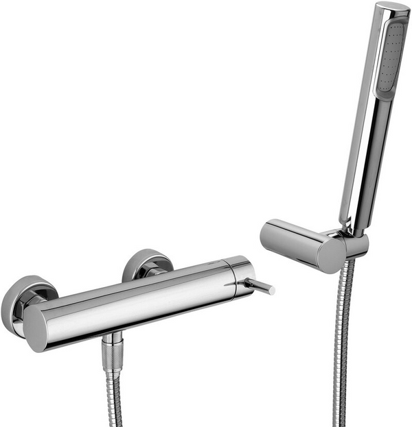 Paffoni stick set miscelatori lavabo alto prolungato bidet senza scarico e doccia esterno con doccetta cromo