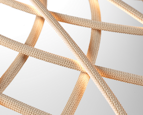 Flos Skynest Motion F6394017 lampada a sospensione a luce diffusa led con microrete di poliestere almond