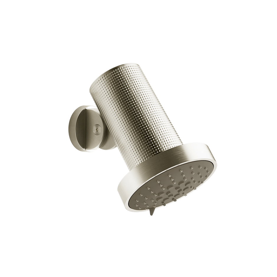 Gessi 57255 Soffione anticalcare a parete funzioni pioggia massaggio spray brass brushed cesello