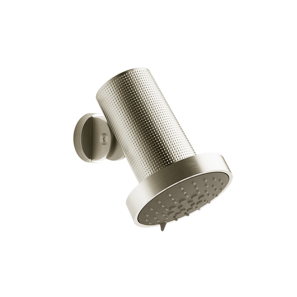 Gessi 57255 Soffione anticalcare a parete funzioni pioggia massaggio spray brass brushed cesello