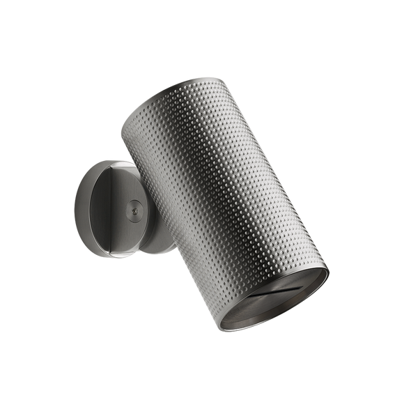 Soffione anticalcare doccia a parete orientabile cesello funzione cascata black metal brushed 57237 gessi