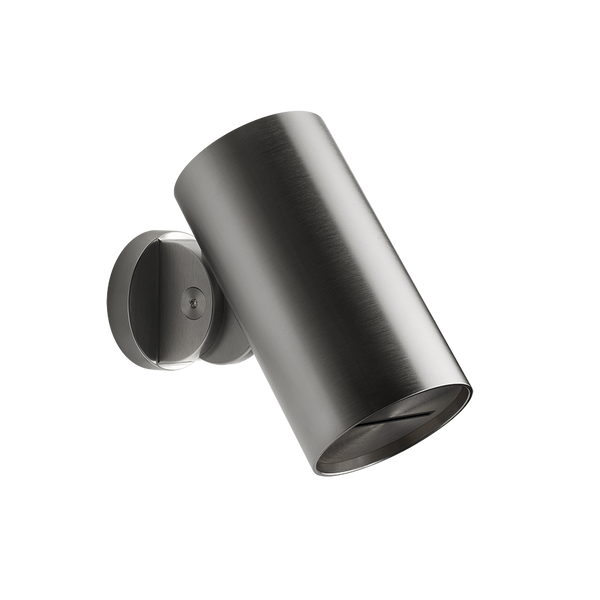 Soffione anticalcare doccia a parete orientabile funzione cascata black metal brushed spotwater 57267 gessi