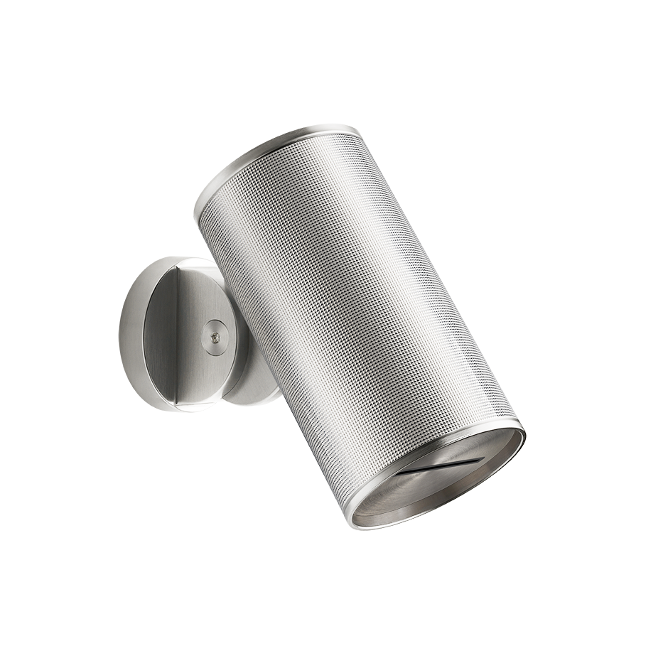 Gessi 57283 Soffione a parete cascata steel brushed diamantato