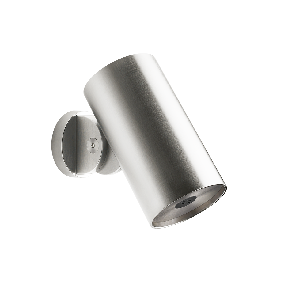 Gessi 57205 Soffione a parete trame con nebulizzatore Steel brushed spotwater