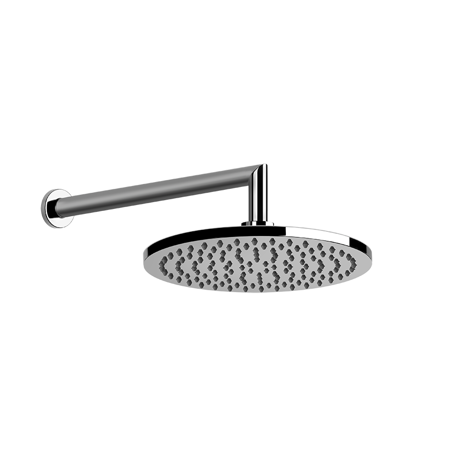 Gessi 47284 Soffione doccia 20 cm tondo Anticalcare braccio a parete cromo