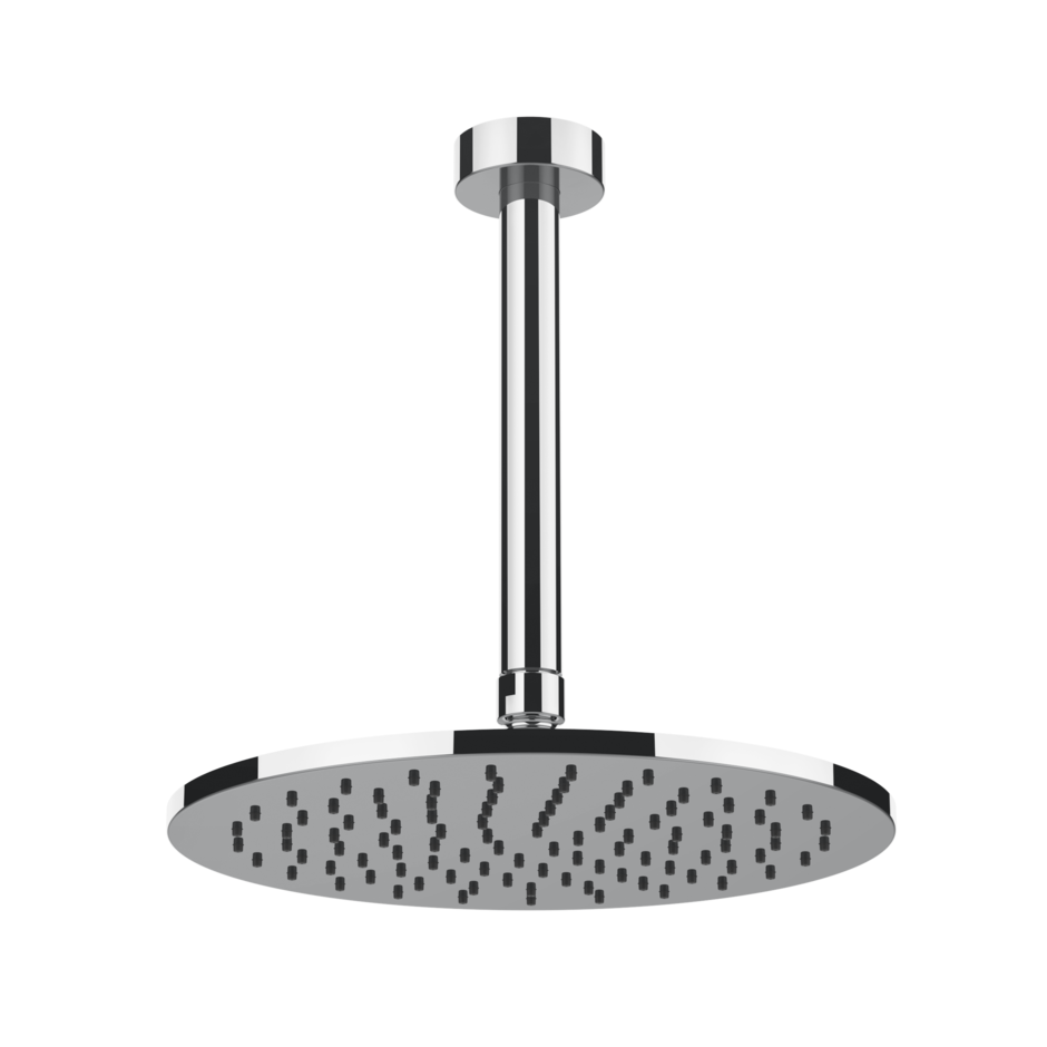 Gessi Anello 63350 Soffione doccia 25 cm tondo a soffitto braccio altezza personalizzabile