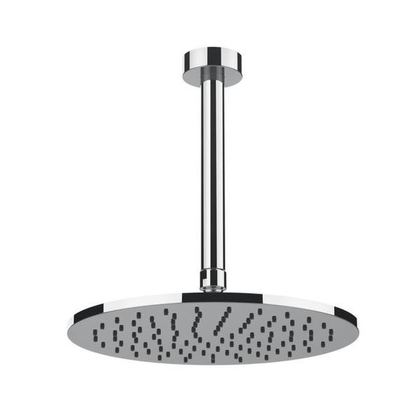 Gessi Anello 63350 Soffione doccia 25 cm tondo a soffitto braccio altezza personalizzabile