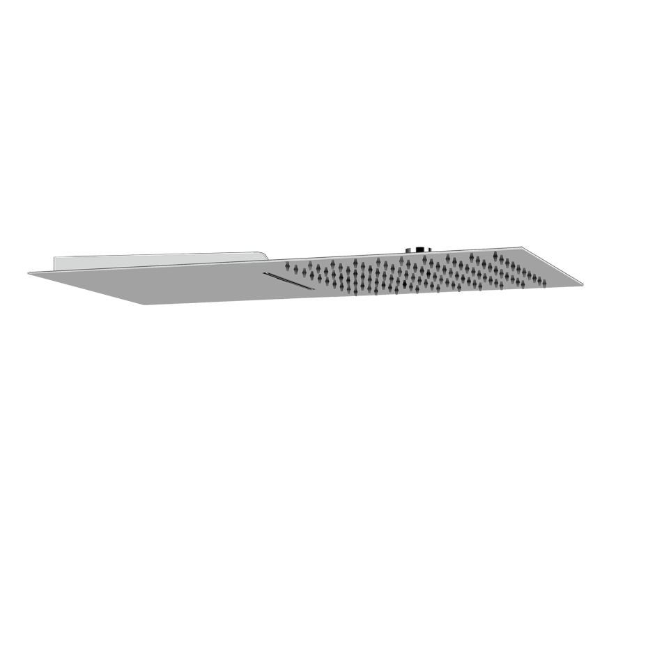 Gessi Tremillimetri 33083 soffione a parete con funzione pioggia e cascata mirror steel