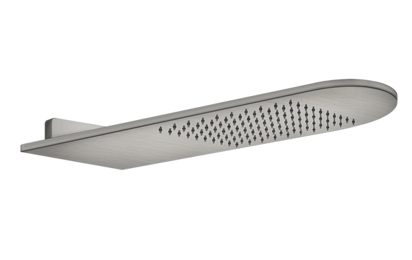 Soffione doccia a parete cromo Steel brushed 239 Inverso 45163 Gessi