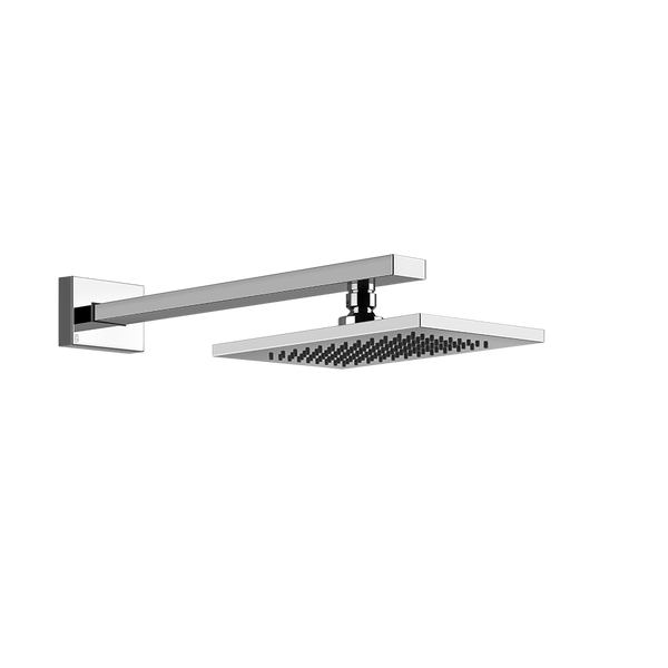 Soffione doccia anticalcare a parete orientabile cromo rettangolo 20148 gessi